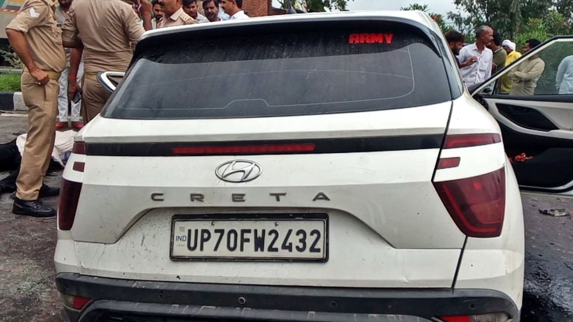 many challans against the car involved in accident (Photo: ITG)
