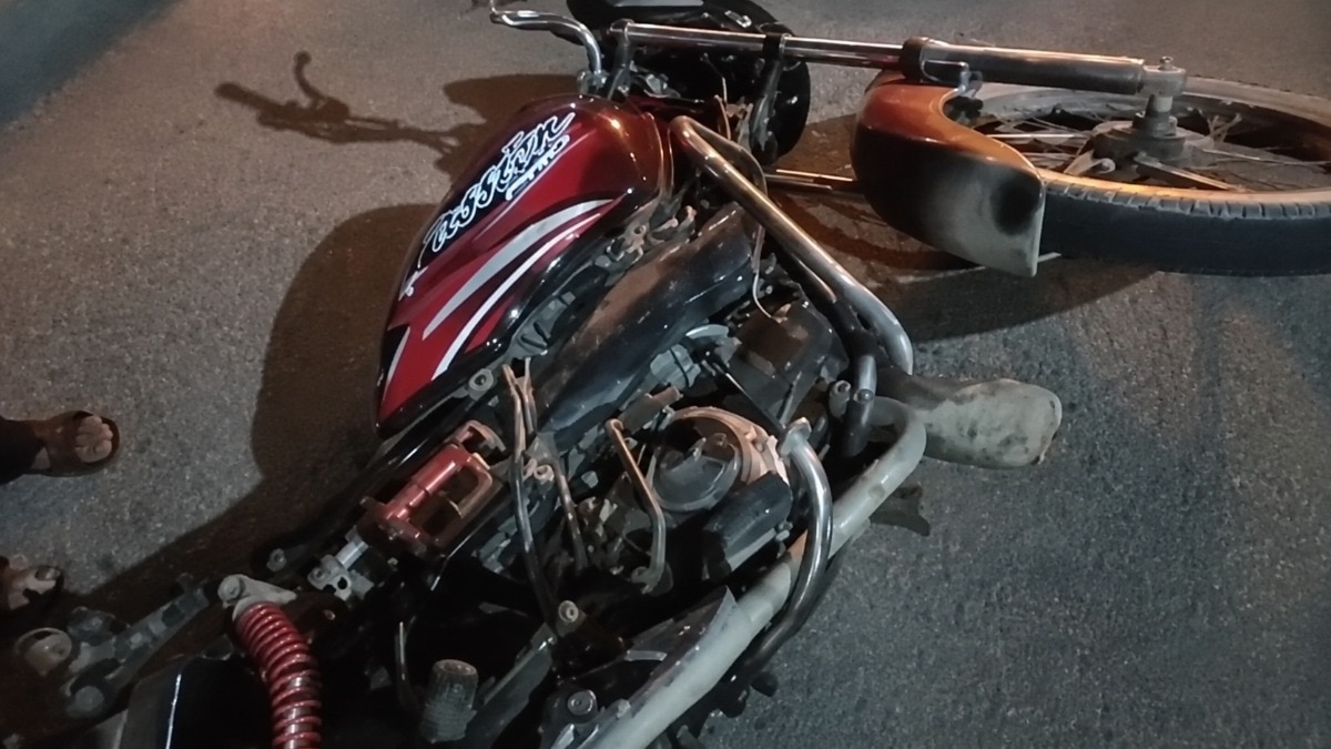 अवध ग्रीन कट के पास हुआ हादसा.(Photo Screengrab)