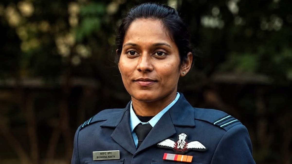 भारतीय वायुसेना की स्क्वॉड्रन लीडर भावना कंठ पहली महिला फाइटर पायलट बन गईं जिन्होंने प्रतिष्ठित फाइटर कॉम्बैट लीडर कोर्स पूरा किया. (Photo: ITG)