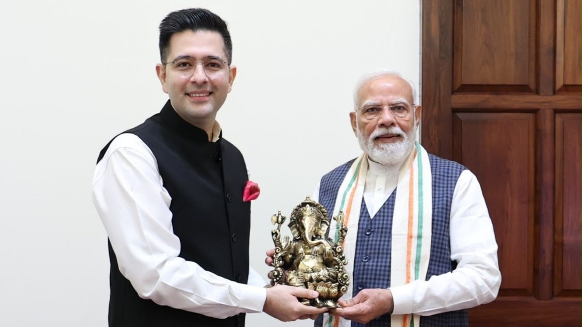 राघव चड्ढा और प्रधानमंत्री मोदी की मुलाकात