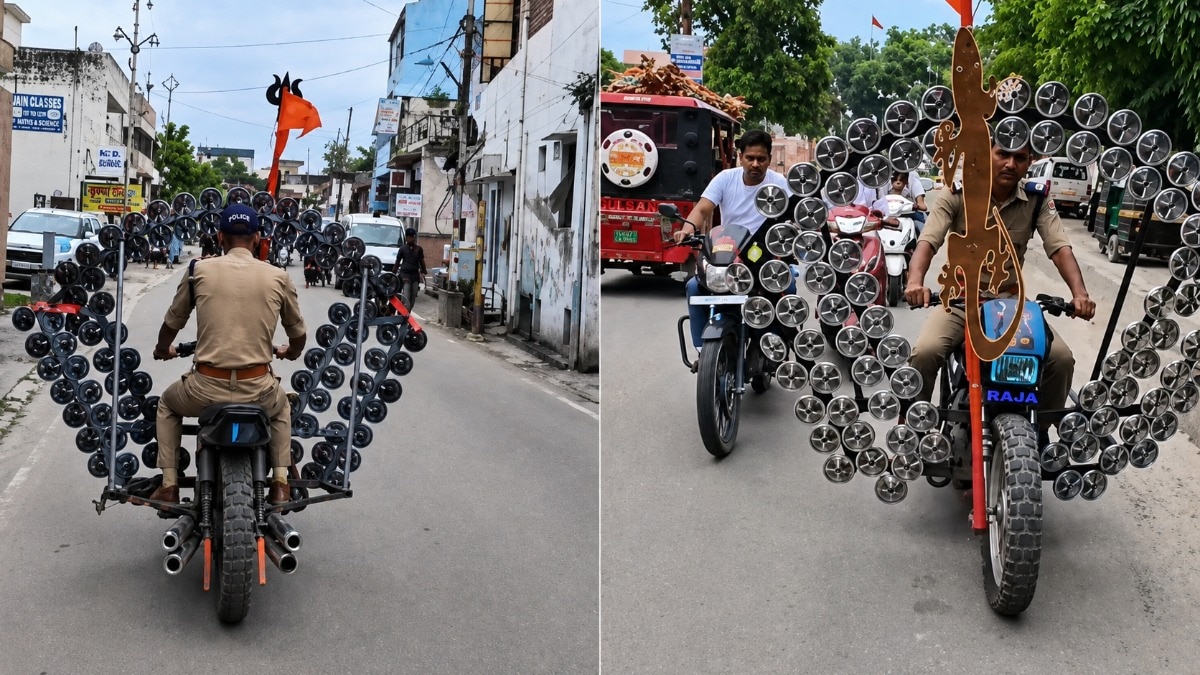 कांवड़ मेले में अनोखा अंदाज पड़ा भारी.(Photo: Screengrab)