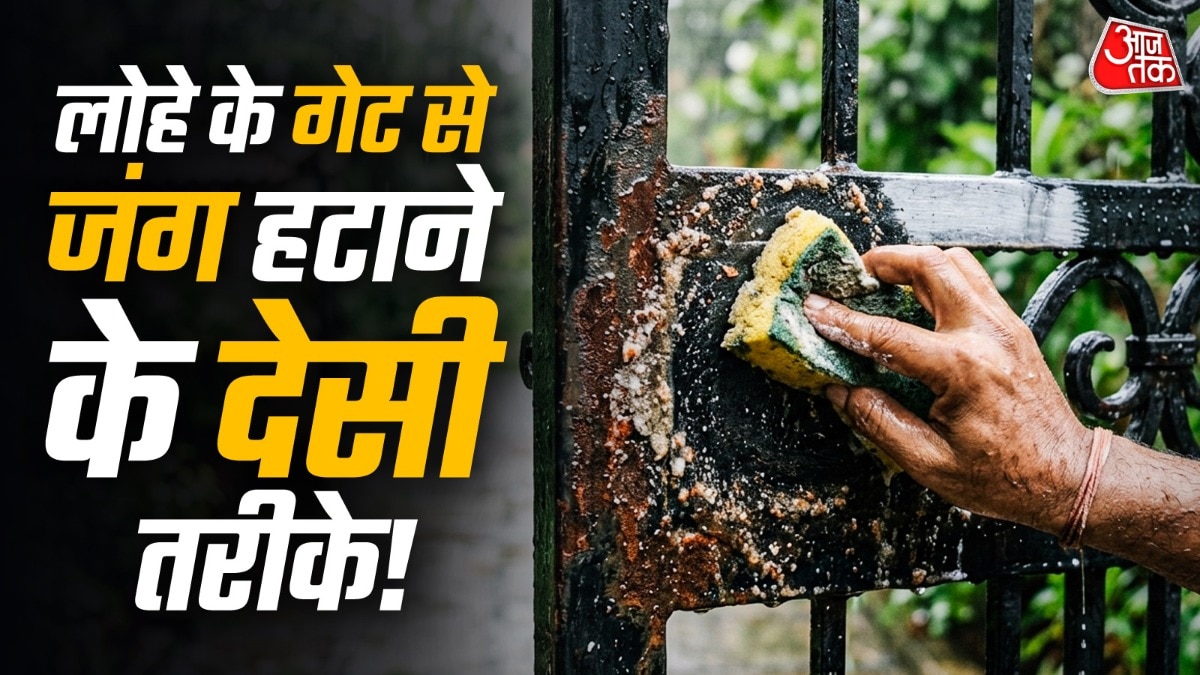 लोहे के गेट पर जल्दी जंग लग जाता है. (PHOTO:AI)