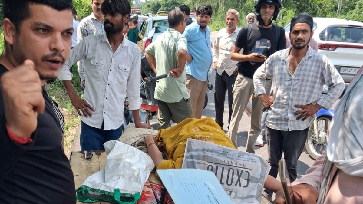 बिजनौर में रोंगटे खड़े कर देने वाला हादसा.(Photo:ITG)
