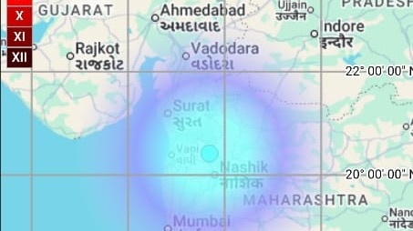 भूकंप का केंद्र नासिक से 47KM दूर भनवड़ गांव में बताया गया (फोटो- सोशल मीडिया)