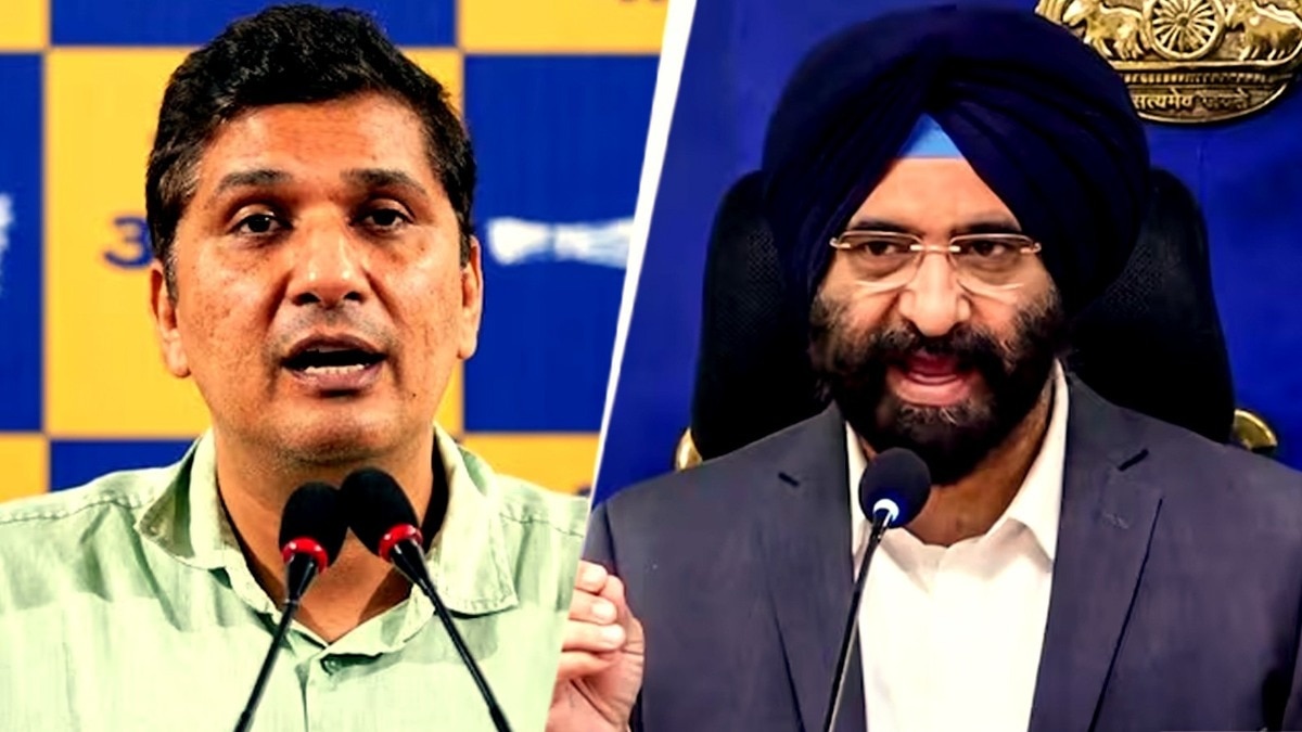 AAP ने दिल्ली सरकार पर लगाया 22 हजार करोड़ की हेराफेरी का आरोप. (Photo: ITG)