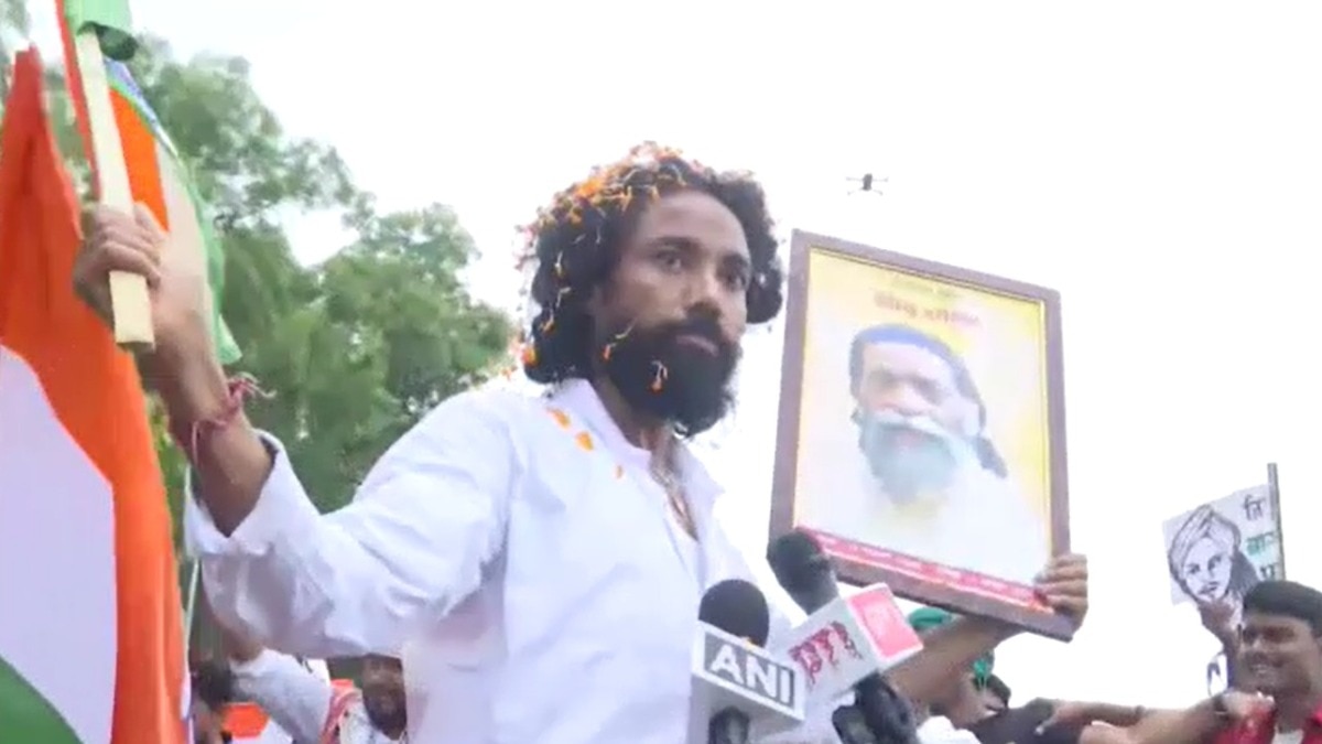 रांची में प्रदर्शनकारी छात्र विधानसभा के करीब पहुंच गए हैं. (Photo- Screengrab)