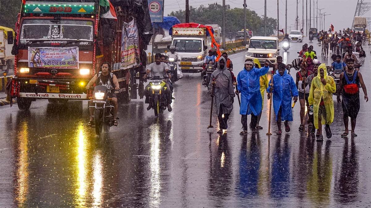 मॉनसून ने बदली चाल, दो दिन उत्तर भारत में बारिश का जोर, लो प्रेशर से बदलेगा मौसम