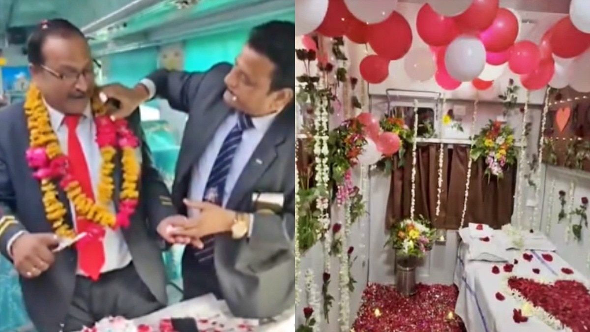  ट्रेन में जन्मदिन मनाने का वीडियो वायरल (Photo- Screengrab)