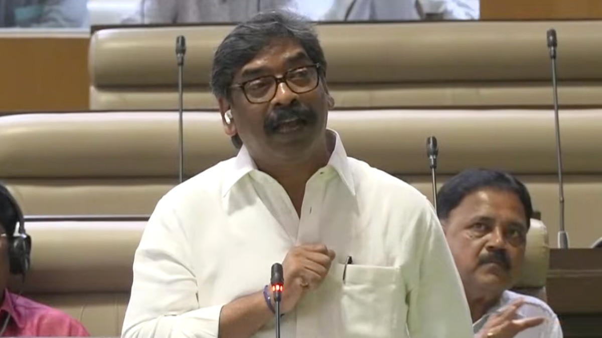     छात्रों के आंदोलन पर हेमंत सोरेन ने विपक्ष पर तीखा हमला बोला है (Photo: Youtube/@jharkhandvidhansabhatv)