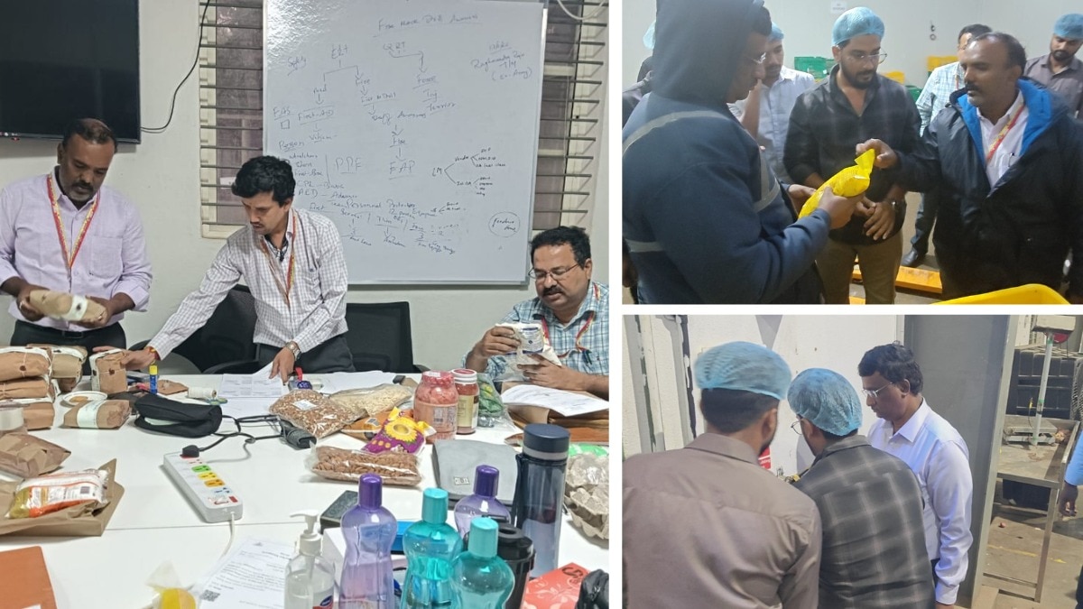 जोमैटो के सकलवारा स्थित वेयरहाउस पर रेड पड़ी. (Photo- ITGD)