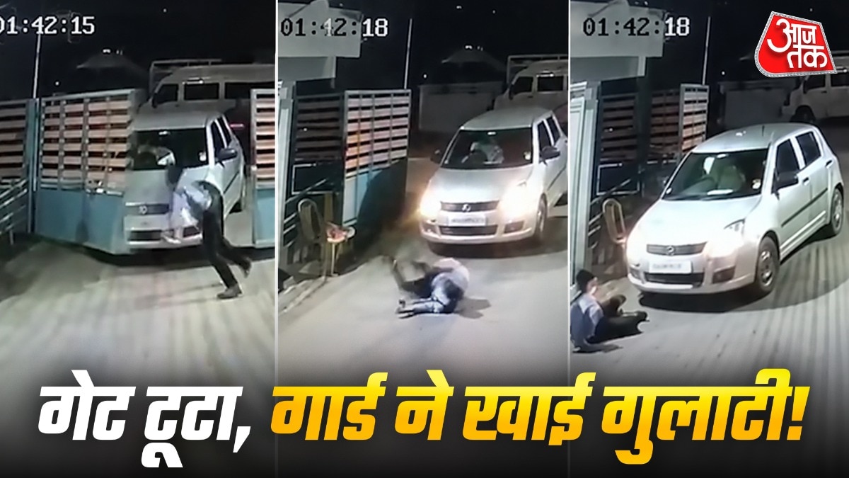  बेंगलुरु में देर रात एक तेज रफ्तार कार ने अपार्टमेंट का मुख्य गेट तोड़ दिया (Photo:ITG)