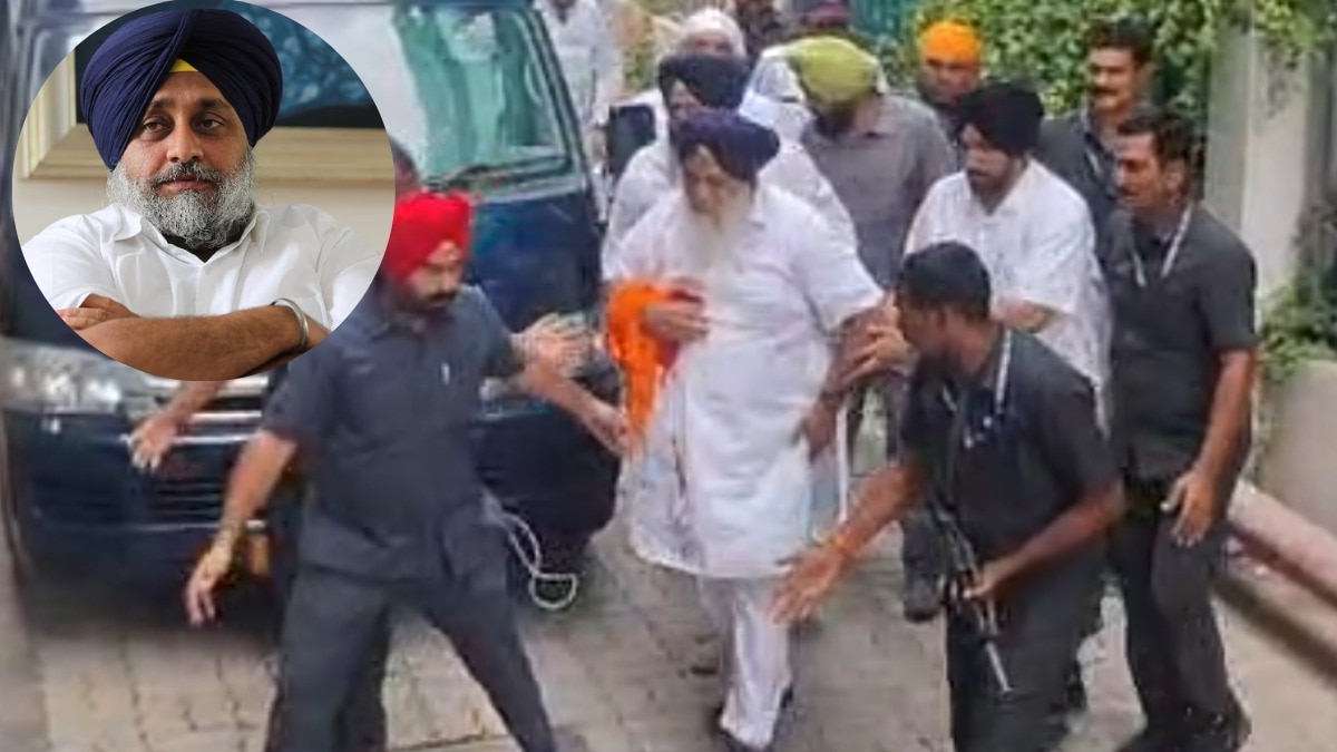 अकाली दल नेता सुखबीर बादल पर निहंग हमलावर का हमला, सुरक्षा में बड़ी चूक