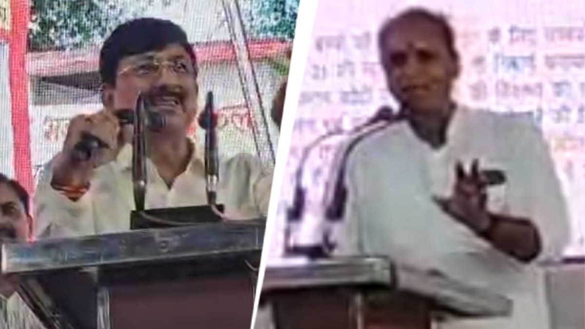बंदूक लाइसेंस को लेकर कलेक्टर किशोर कुमार कन्याल और सरपंच नरेंद्र सिंह के बीच हुई बहस. (Photo: ITG)
