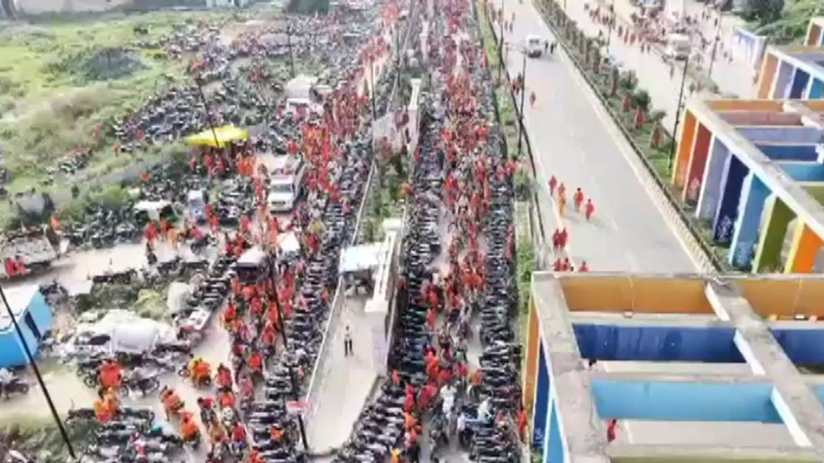 श्रीराम की पावन नगरी अयोध्या में आस्था का सैलाब(screengrab ITG)