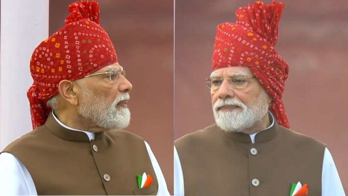 PM Narendra Modi in Bandhni Pagdi