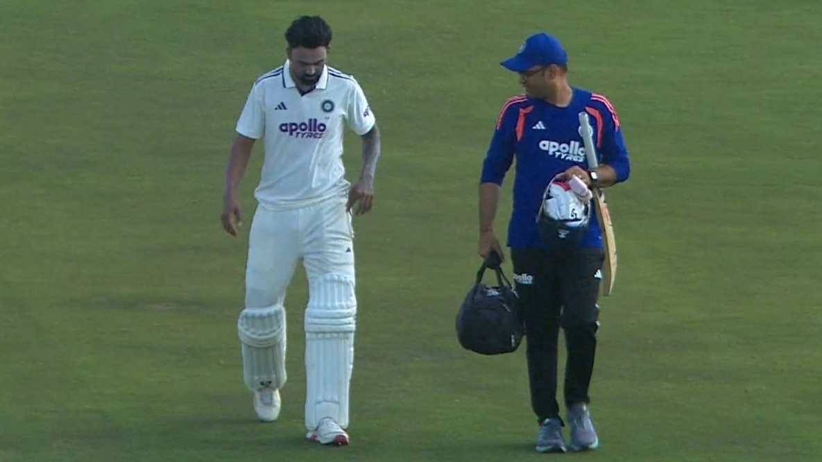 केएल राहुल ने छोड़ा मैदान. (PHOTO: स्क्रीनशॉट/ sonyliv)