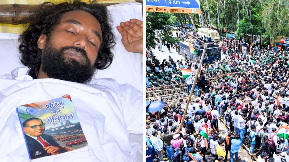 Estudantes ativos de Jharkhand anunciam bloqueio da residência do chefe de governo em 20 de agosto enquanto a greve de Davendra Mahto continua