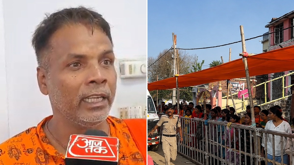 अशोकधाम मंदिर में मची भगदड़
