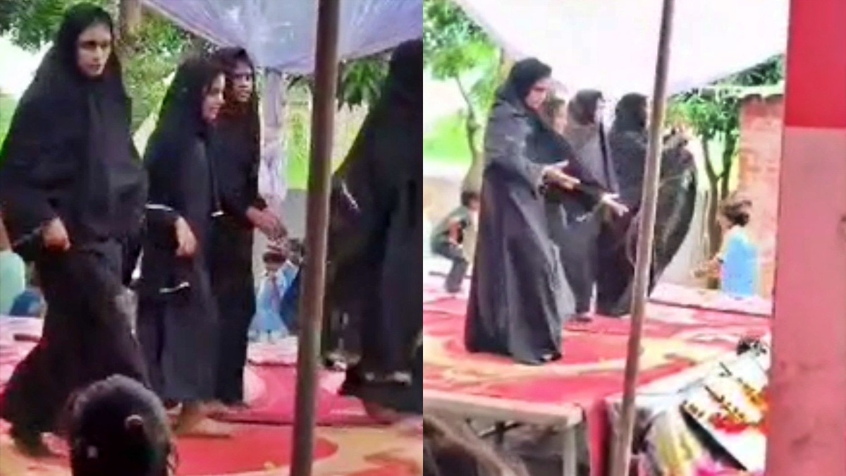 Uproar over 'Burqa dance' at a school in Gonda (Photo: Screengrab)