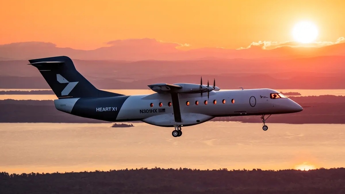 पहली फ्लाइट के दौरान Aerospace X1 ने कुल 27 मिनट तक आसमान में उड़ान भरी. Photo: Heart Aerospace