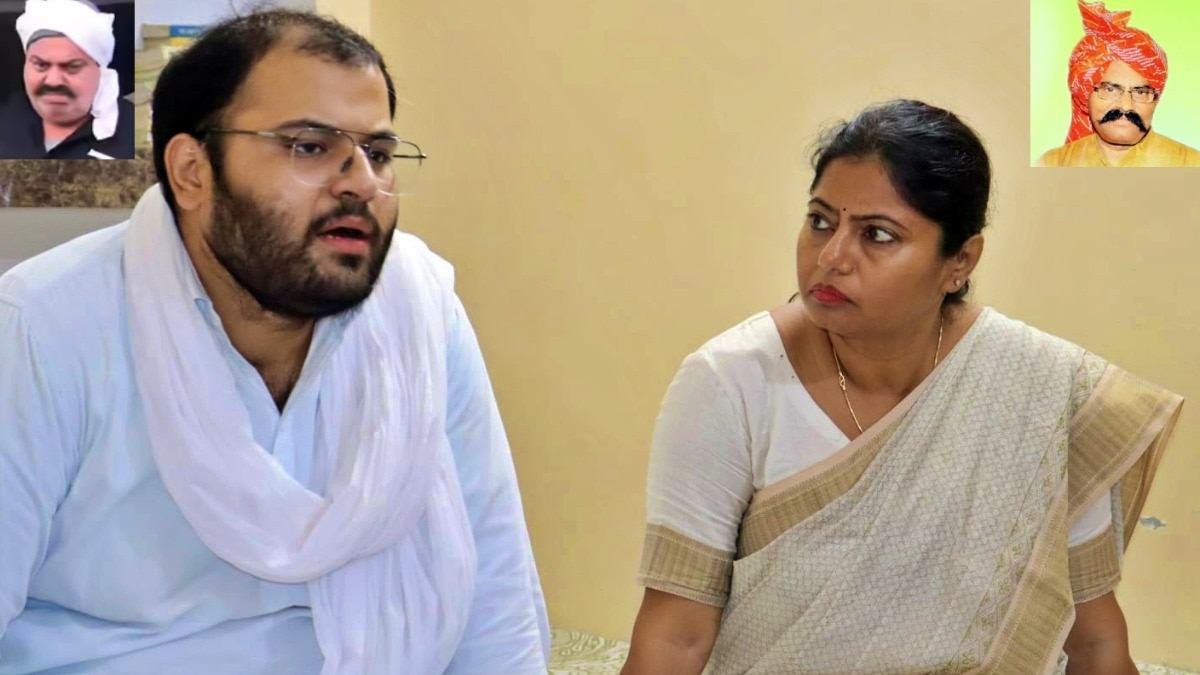 अतीक के परिवार से मिलीं विधायक पल्लवी पटेल (Photo- ITG)