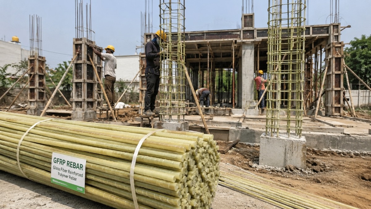 GFRP Rebar vs TMT Steel