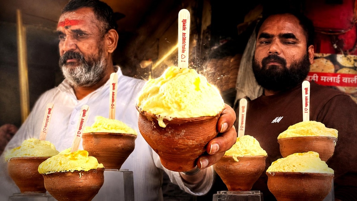 मलइयो साल के सिर्फ तीन महीने ही मिलता है. नवंबर के बाद जब हल्की-हल्की ओस पड़ती है, तब यह मिठाई बनना शुरू होती है और फिर फरवरी तक बनती है. (Photo: ITG)