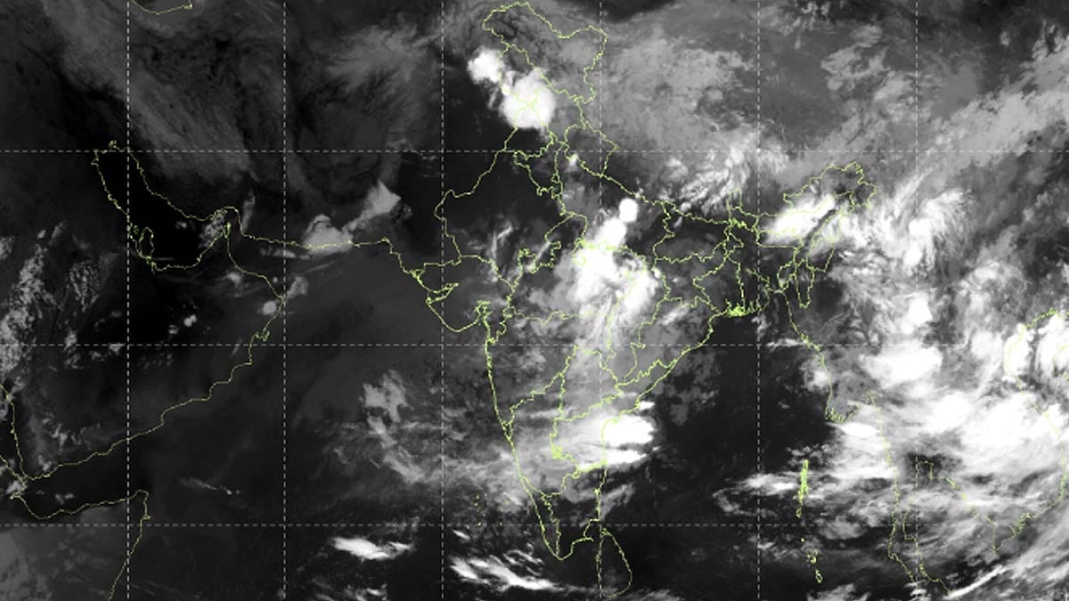 मौसम विभाग की ओर से जारी इस नक्शे में दिख रही मॉनसूनी बादलों की कहानी. (Photo: IMD)