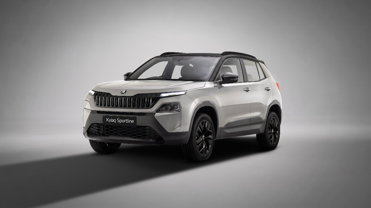 Skoda Kylaq Sportline वेरिएंट मैन्युअल और ऑटोमेटिक दोनों ही इंजन में आता है. (Photo: Skoda India) 