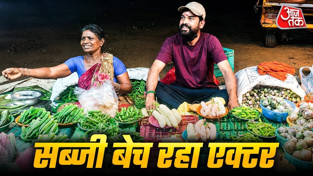 सब्जी बेच रहा तमिल एक्टर(Photo: X/@Nandhan_Talkz)