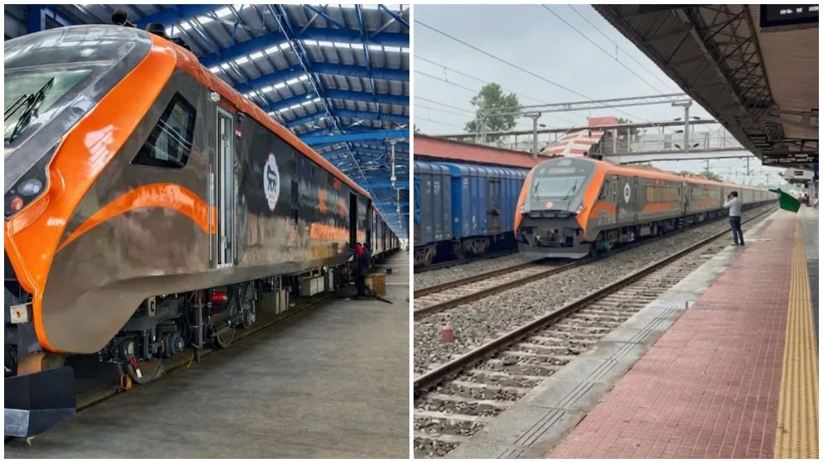 भारत की पहली वंदे भारत फ्रेट ट्रेन ने ट्रायल रन के दौरान 145 किमी/घंटा की टॉप स्पीड पकड़ी. (Photo: X/@WCR)