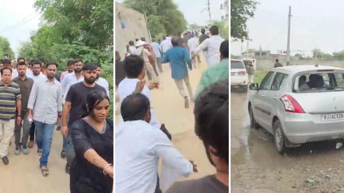 जयपुर के स्कूल में CJP कार्यकर्ताओं का विरोध (Photo: ITG)