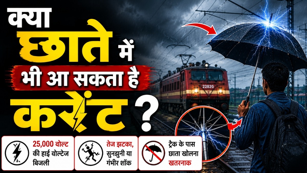 अगर बारिश के साथ तेज बिजली चमक रही है, तो कोशिश करें कि घर से बाहर न निकलें. ( Photo: ITG)