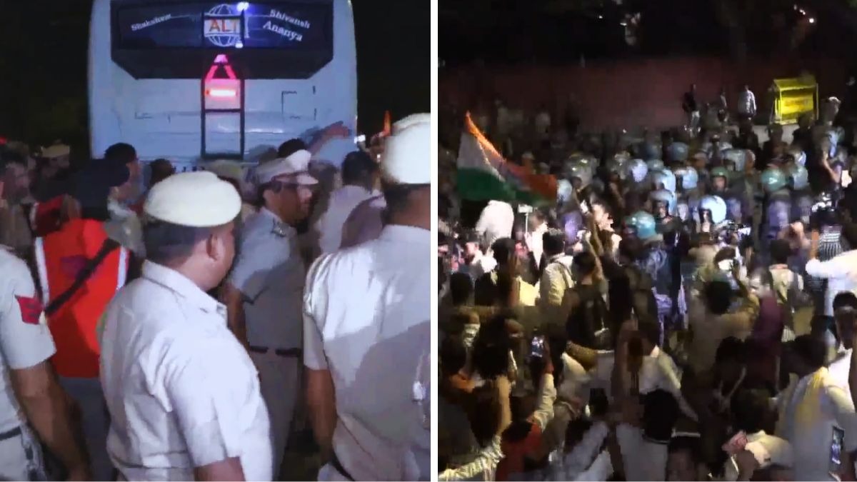 प्रदर्शनकारियों को हटाने के लिए दिल्ली पुलिस और केंद्रीय बलों ने मोर्चा संभाल लिया है. (Photo- Social Media)