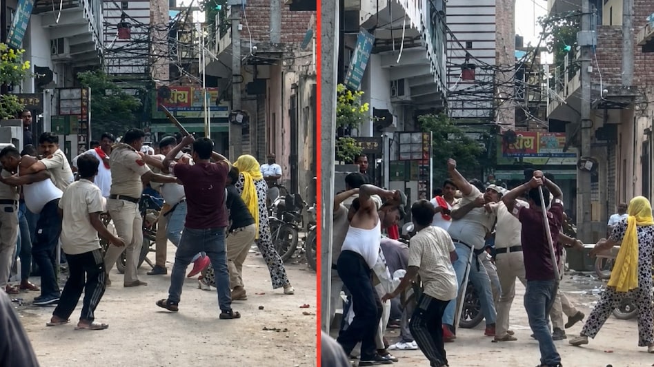 इस घटना में 3 पुलिस अधिकारी घायल बताए जा रहे हैं. (Photo: ITG)