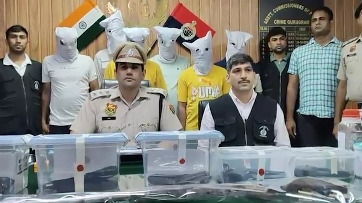7 पिस्टल, राइफल और 33 कारतूस... गुरुग्राम में रोहित गोदारा-लिपिन नेहरा गैंग पर बड़ा एक्शन, 6 आरोपी गिरफ्तार