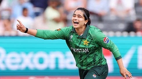 कप्तान फातिमा सना... T20 वर्ल्ड कप में पाकिस्तान का अभियान फीका रहा था. (Photo, Getty)