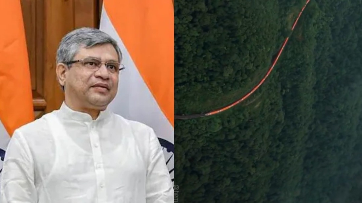 अश्विनी वैष्णव ने शेयर किया जंगल में दौड़ती वंदे भारत का वीडियो. (Photo: PTI/Screengrab)