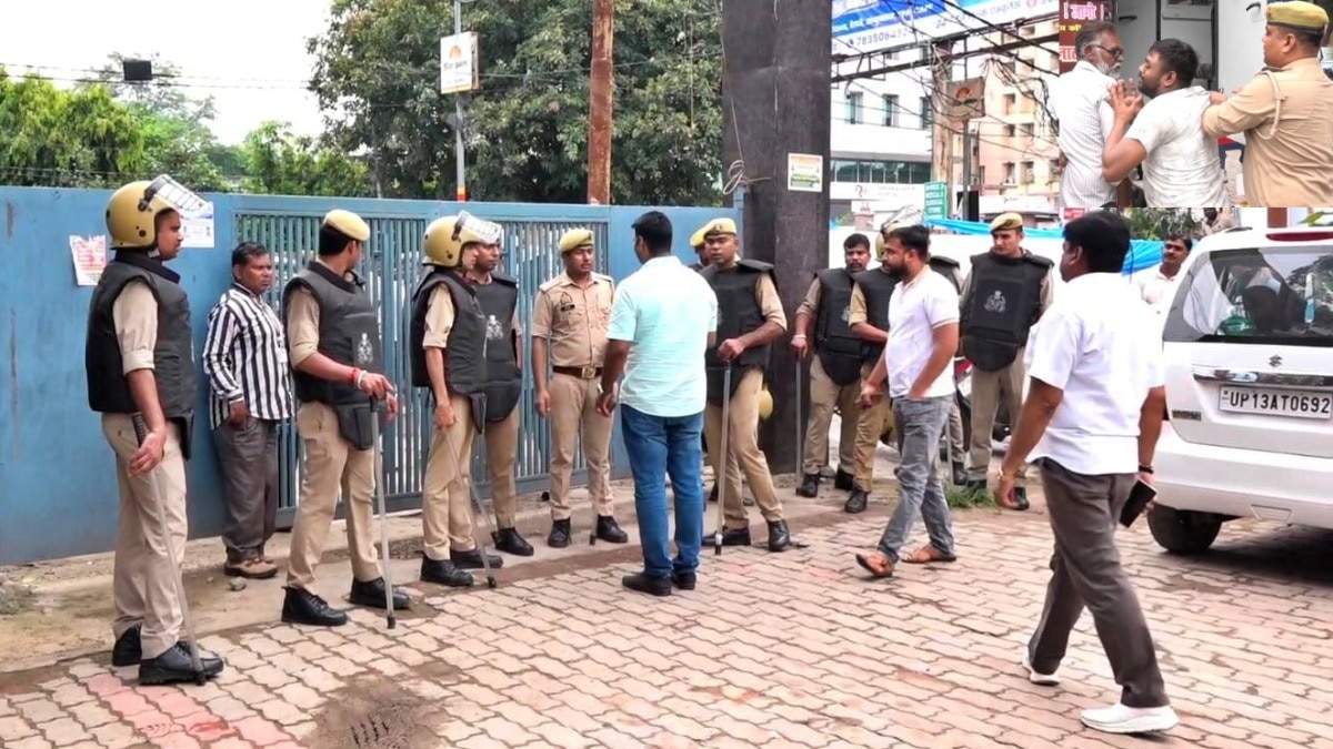 कानपुर RTO में पुलिस ने मारा छापा (Photo- ITG) 