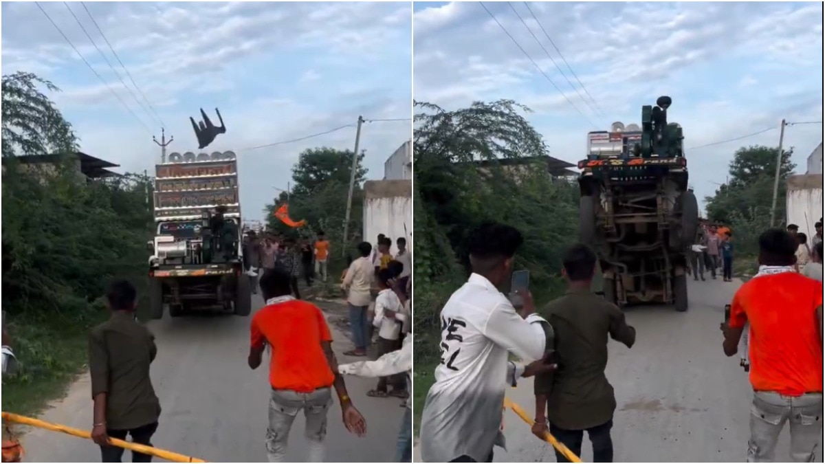 डीजे वाहन के खतरनाक स्टंट वाले वीडियो पर भड़के लोग (Photo - X/@ChapraZila)
