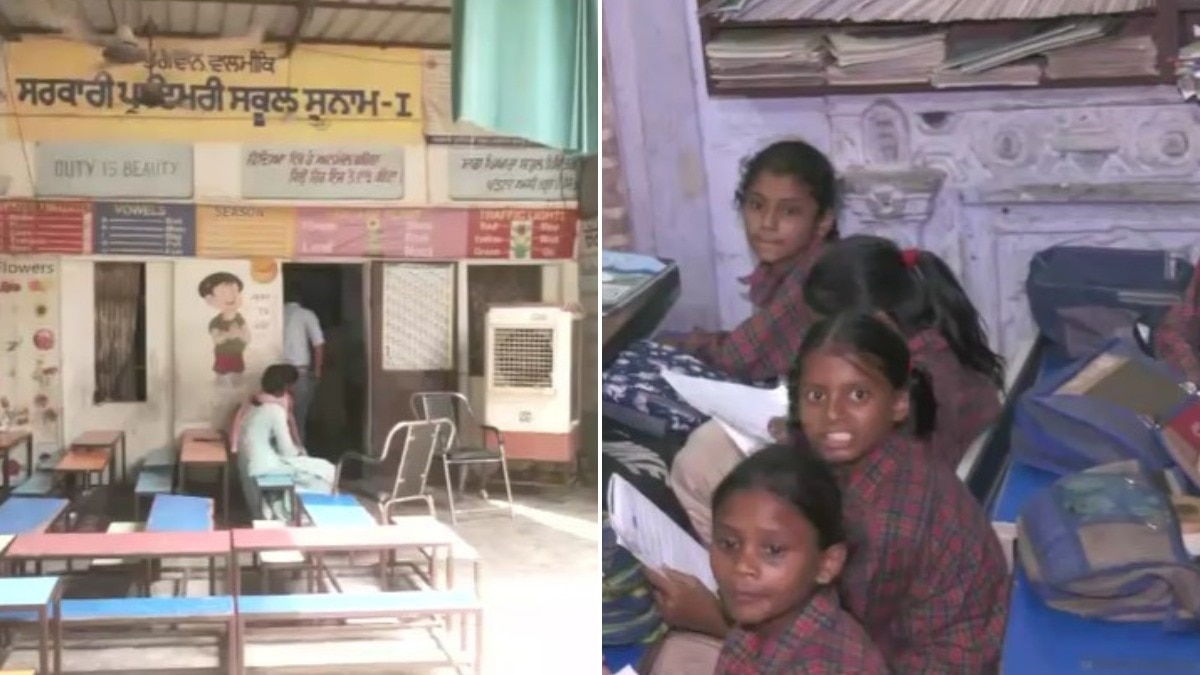 धर्मशाला में चल रहा स्कूल
