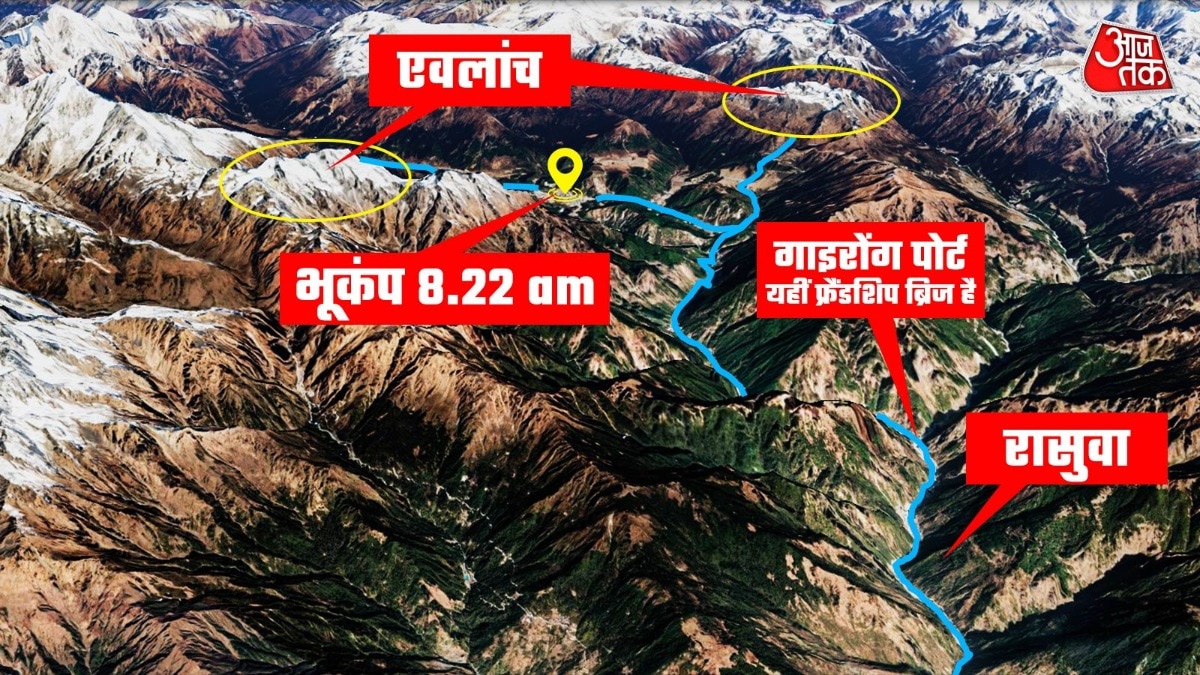 Nepal flood caused by earthquake