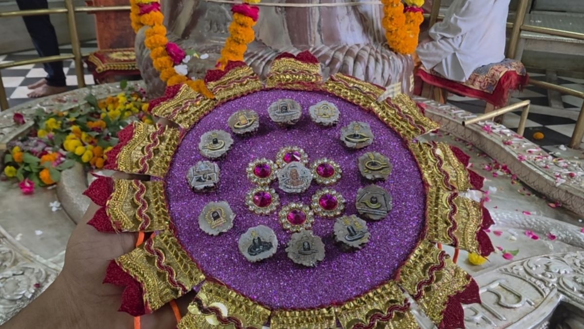13 रुद्राक्षों से तैयार की गई है स्पेशल राखी. (Photo: ITG)