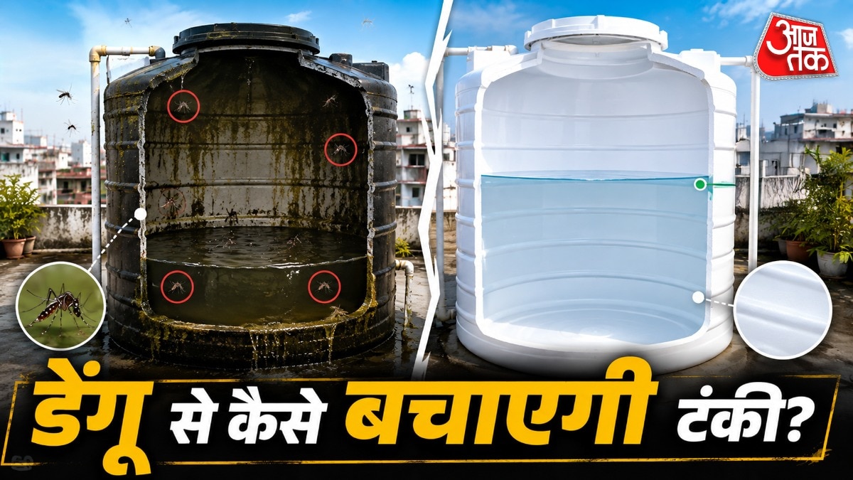 पानी की टंकी में मच्छर जल्दी पनपते हैं. (PHOTO:AI)