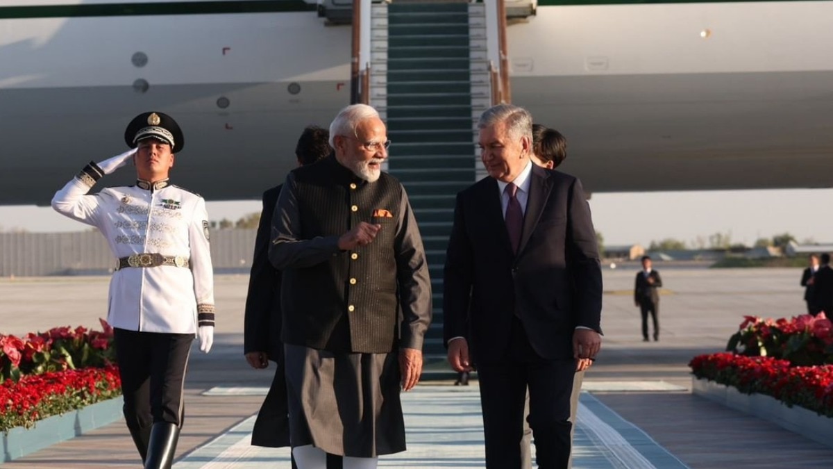 पीएम मोदी दो दिवसीय दौरे पर उज्बेकिस्तान पहुंच गए हैं. (Photo-X/@narendramodi)