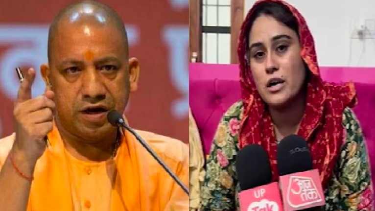 अंकित बालियान की पत्नी ने CM योगी से लगाई न्याय की गुहार. (Photo: ITG)
