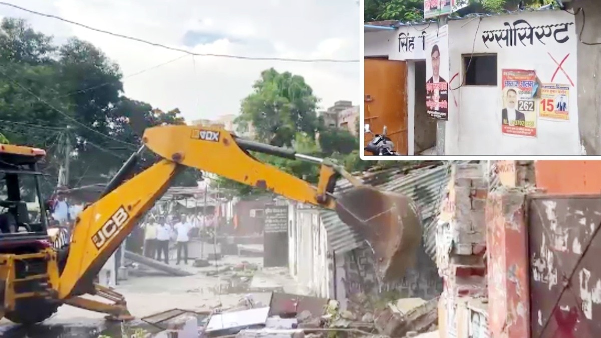 lucknow bulldozer action 