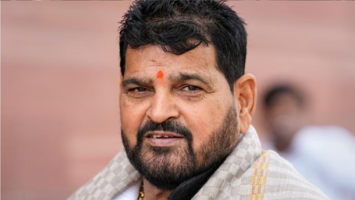  बृजभूषण शरण सिंह पर महिला पहलवानों ने गंभीर आरोप लगाए थे. (Photo- ITG)