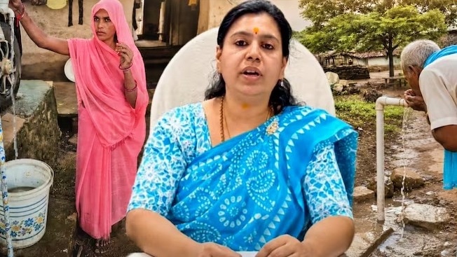 दिव्या मित्तल के विशेष प्रयास से मिर्जापुर के गांव में पहुंचा था पानी (Photo- ITG)