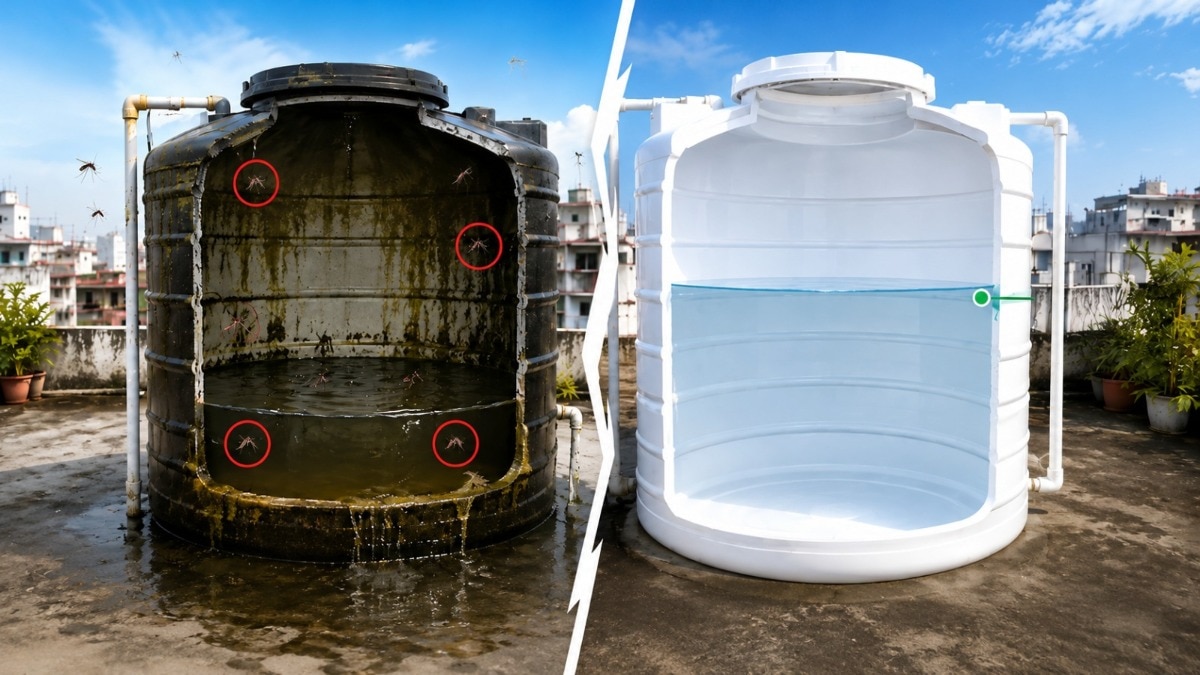 water tank insecticide coating